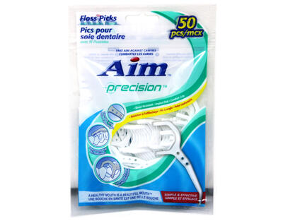 Aim Precision Floss Picks 50pcs