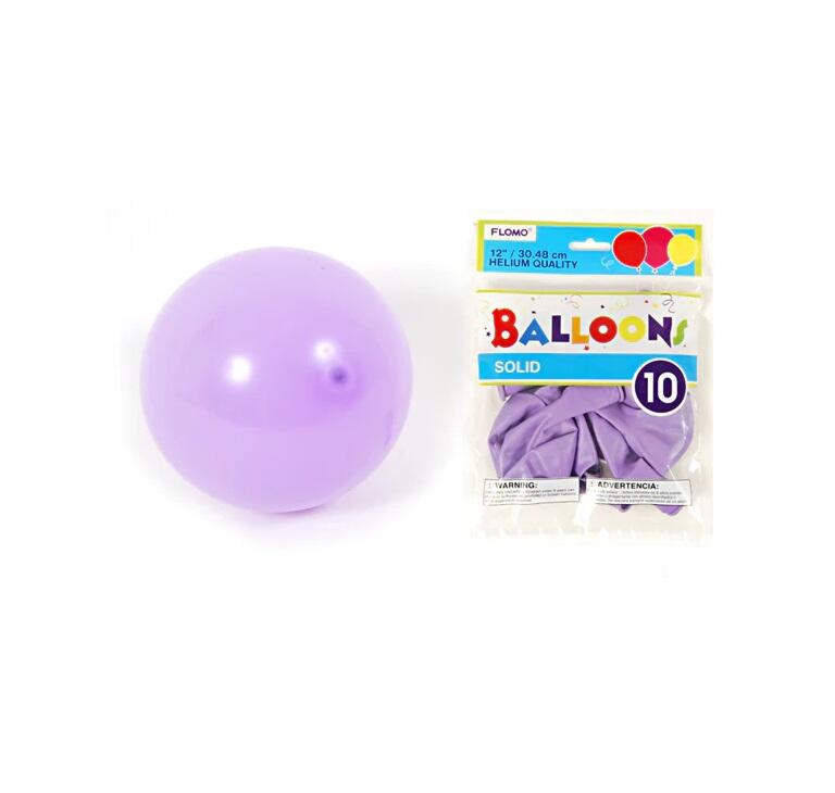 Solid Color Light Purple Balloons 12