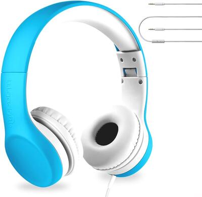 Kids Wired Blue Headphones