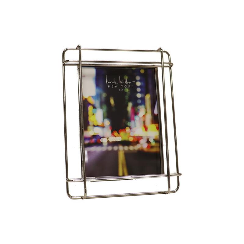 Nicole Miller Metal Detailed Picture Frame Holds 5x7