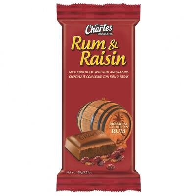 Charles Chocolates Rum & Raisin 3.81oz: $6.01