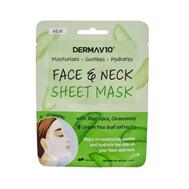 DermaV10 Face & Neck Sheet Mask 1 count: $7.00