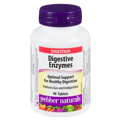 Webber Naturals Digestive Enzymes 90 Tabs: $40.00