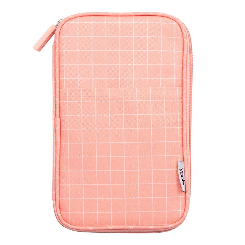 Yoobi Pencil Zip Case Organizer Blush