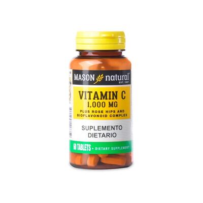 Mason Vit C-1000mg With Rosehips Bioflavinoids Tablets 60's