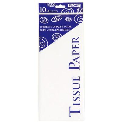 WHITE TISSUE 10 SHEET