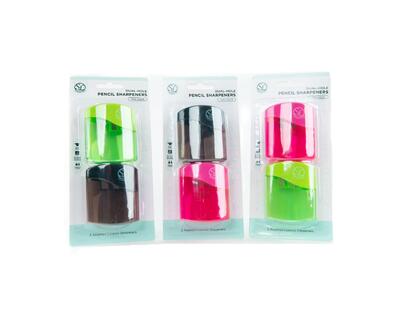Pencil Sharpener With 2 Size Holes Assorted 2 count
