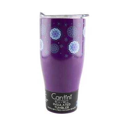 Cantini Insulated Hot Cold Travel Cup 20oz Purple Blue: $22.01