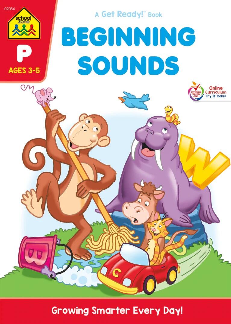 Beginning Sounds Workbook 64pg