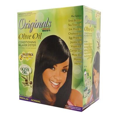 Africas Best Originals Olive Oil Relaxer Reg Value 2 Pack: $39.00