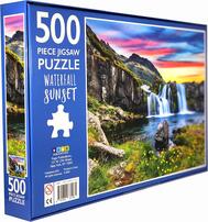 Waterfall Sunset Jigsaw Puzzle 500pcs: $0.00