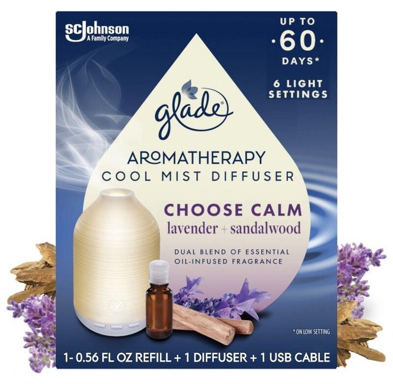 Glade Aromatheraphy Cool Mist Diffuser Lavender + Sandalwood 0.56oz