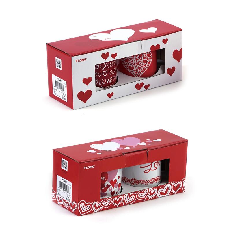 Flomo Valentine Mugs Assorted 2 pack