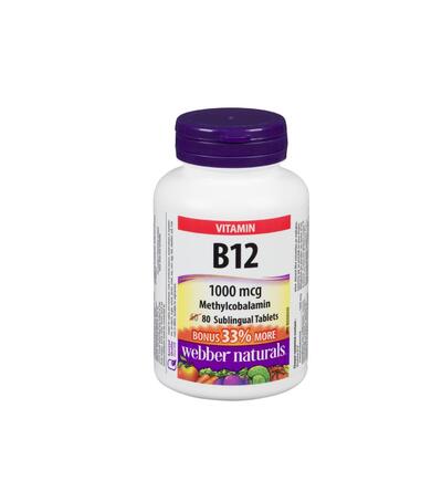 Webber  Naturals B12 1000mcg 150ct