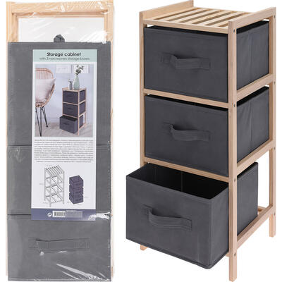 Cabinet With Storage Box 27.5x25.4x65cm