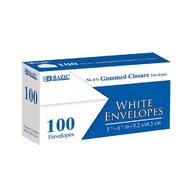 Bazic White Envelope With Gummed Closure 6 3/4  1ct: $0.30