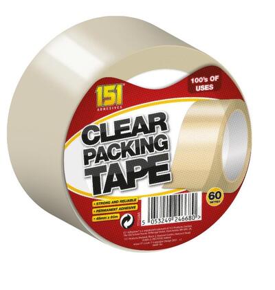 151 Adhesives Clear Packing Tape