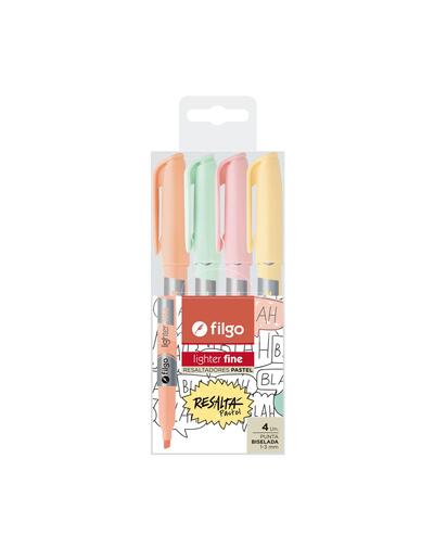 Filgo Highlighter Pen Fine 4 pieces