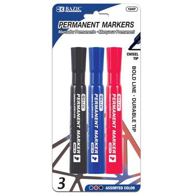 Bazic Permanent Markers 3 ct: $5.00