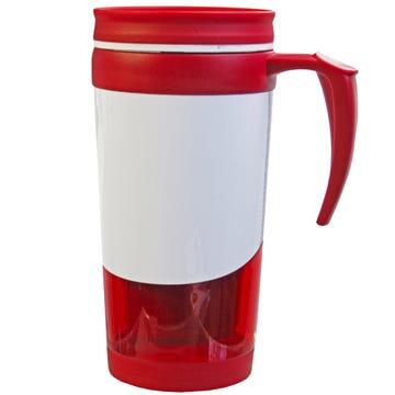 RedBlue Double Wall Tumbler Mug 16oz With Handles In Gift Box: $5.00