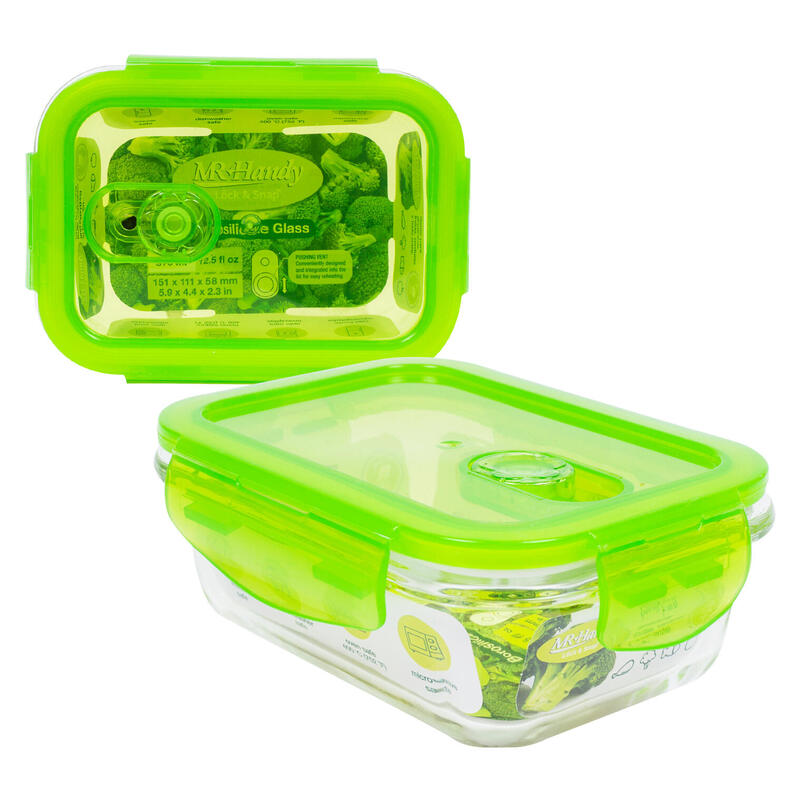 DNR Green Glass Food Container Rectangular 12oz: $5.00