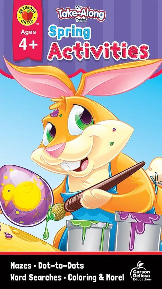 Carson De Losa Take Along Spring Activity Book 128