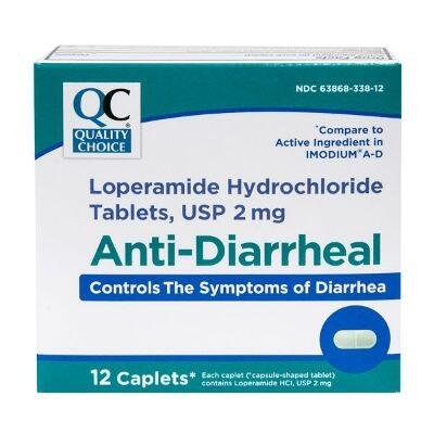 QC Loperamide Anti-Diarrheal 12 Caplets