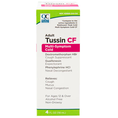 QC Tussin CF Multi Sympton 4fl oz: $12.00