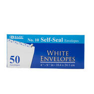 Bazic Number 10 Secure Peel and Seal Envelope 1ct: $0.00