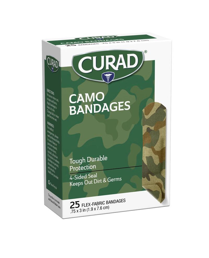 Curad Camo Bandages 3/4x3 25 count