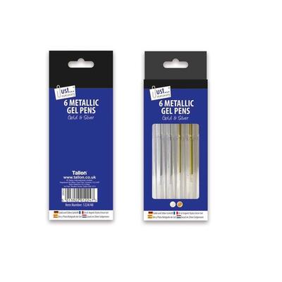 Just Stationary Gold & Silver Gel Pens 6ct: $5.00