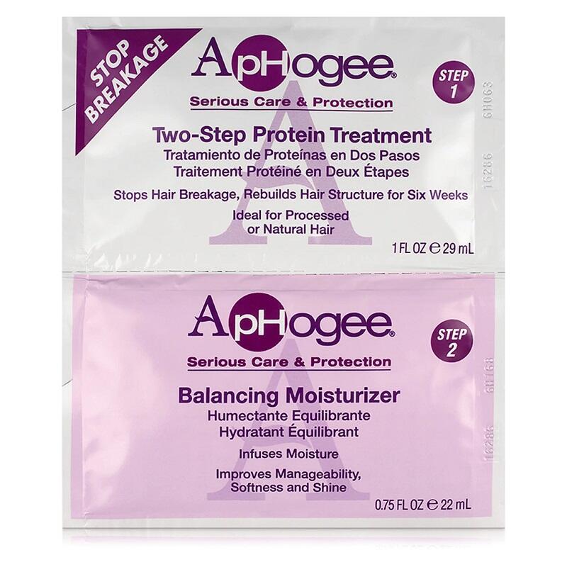 Aphogee Two-step Protein Treatment And Balancing Moisturizer Sachet 0.75oz: $10.00