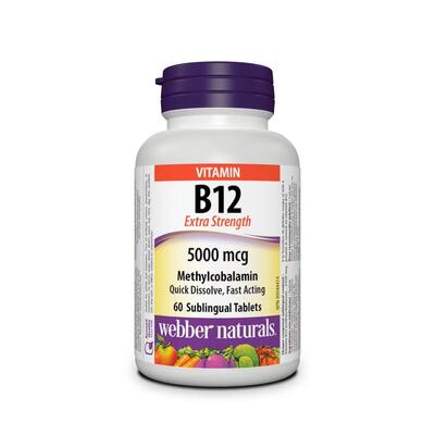 Webber Vitamin B12 5000mcg 60 Tabs