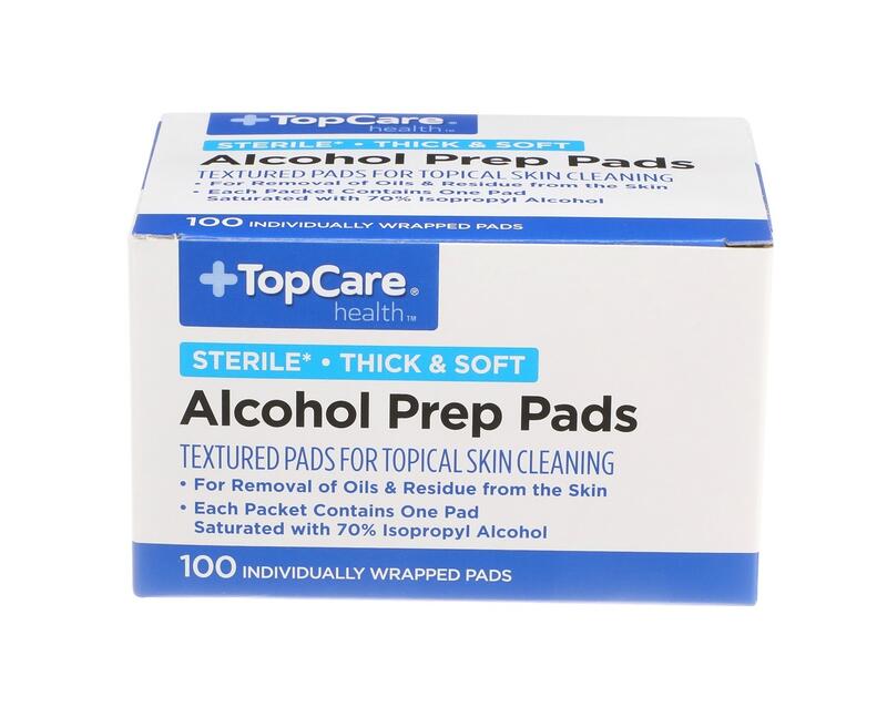 Topcare Alcohol Prep Pad 100 cnt