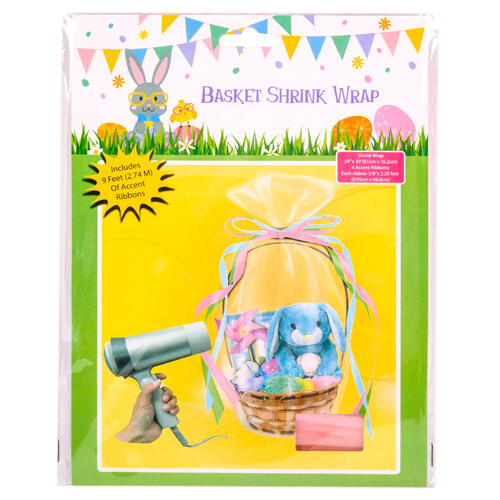 Basket Shrink Wrap Pastel Color 1 count