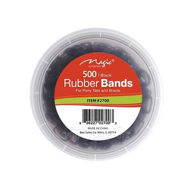 Magic Rubber Bands Black 500 count