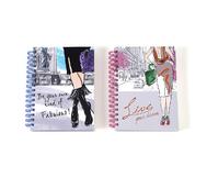 Jumbo Spiral Fashionist Hot Stamp Journal Assorted 160 sheets 8.5