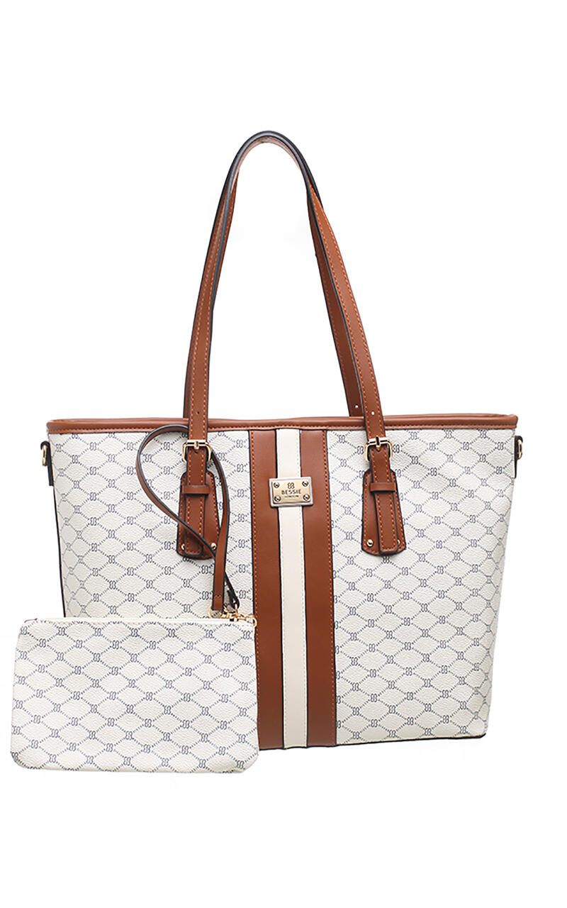 Bessie Logo Print Tote Bag Set