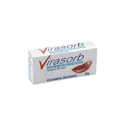 Virasorb Cold Sore Cream 2g: $18.75