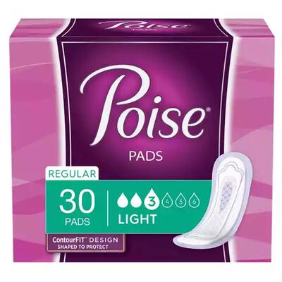 Poise Ultra Thin Pads Regular 30 count