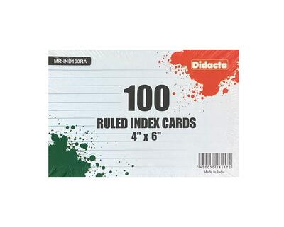6 Index Card: $5.00