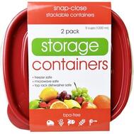 2pk Plastic Deep Square Food Container: $20.00