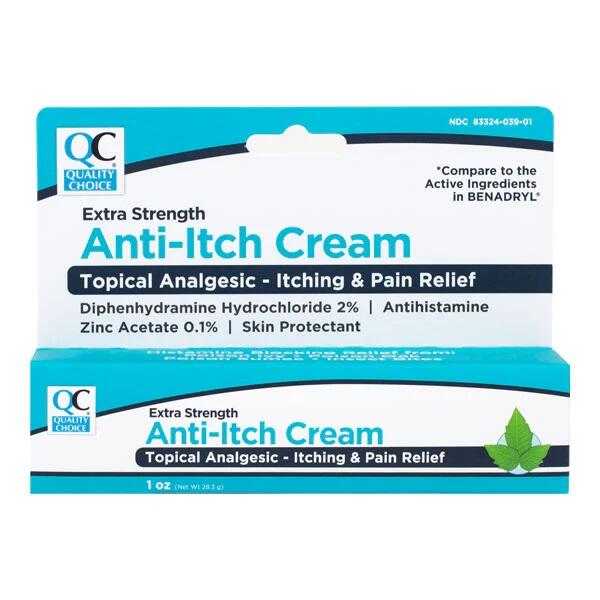 QC Extra Strength Anti-Itch Cream 1oz