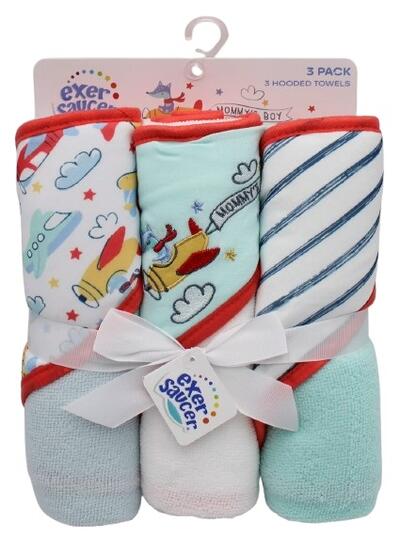 Baby Towel Blue 3pk