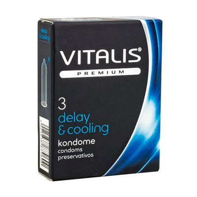 Vitalis Delay & Cooling Condoms 3's