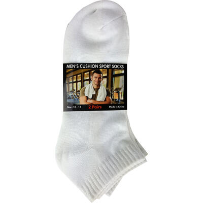 Mens Cushion Sport Socks 2pk: $8.00