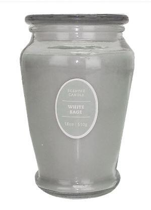 Jar Scented Candle White Sage 18oz