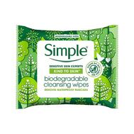 Simple Biodegradable Cleansing Wipes 20ct: $15.00