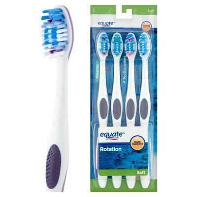 Equate Rotation Soft Toothbrush 4pk: $10.00