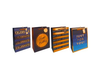 Paper Bag Just For You Blues Large Assorted 1 count